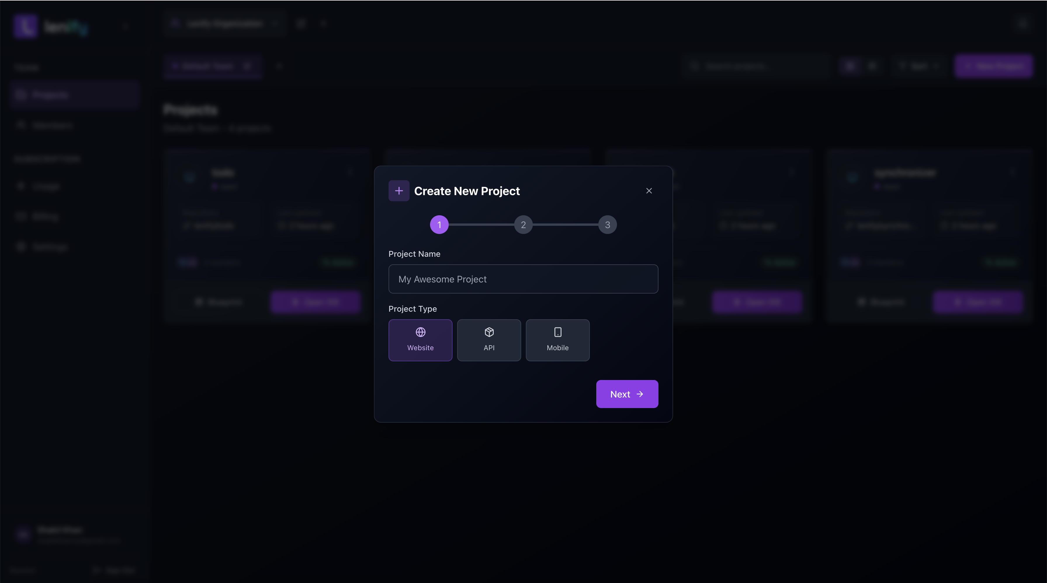 Project Operations Interface
