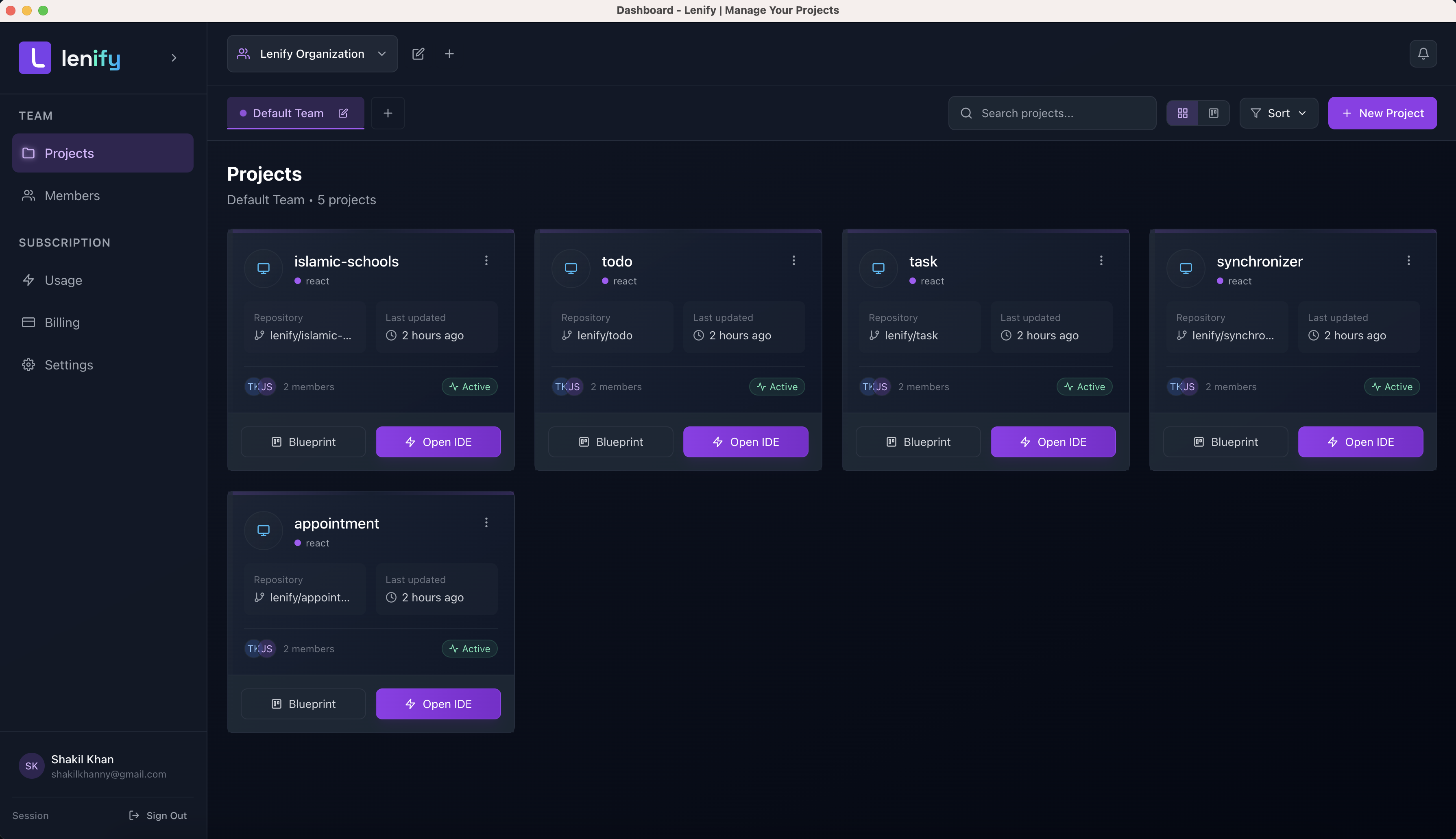 Project Management Views