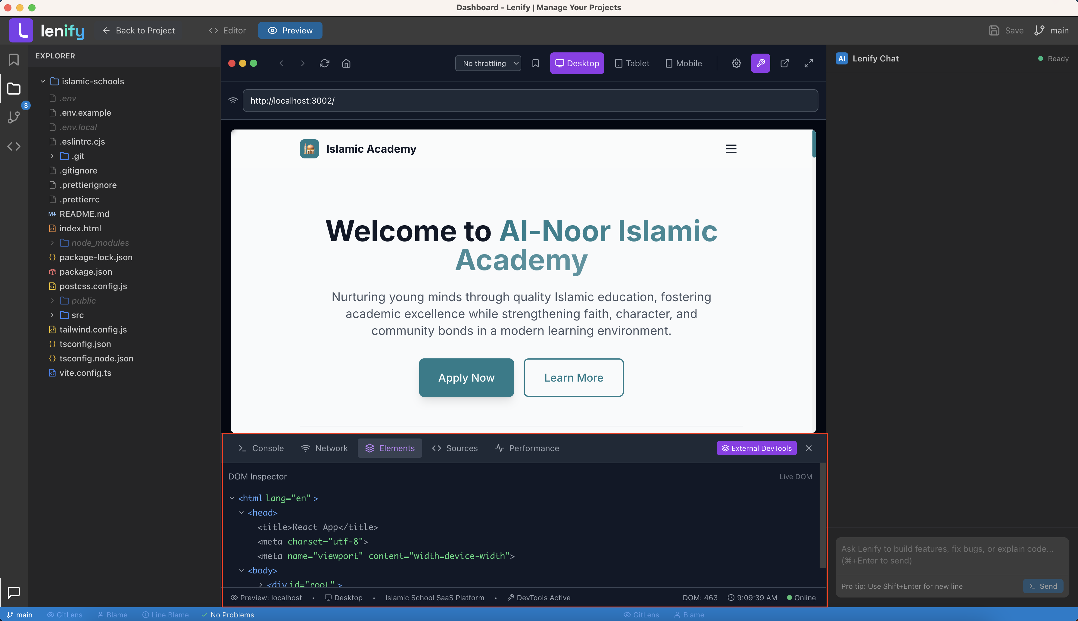 Lenify Development Tools