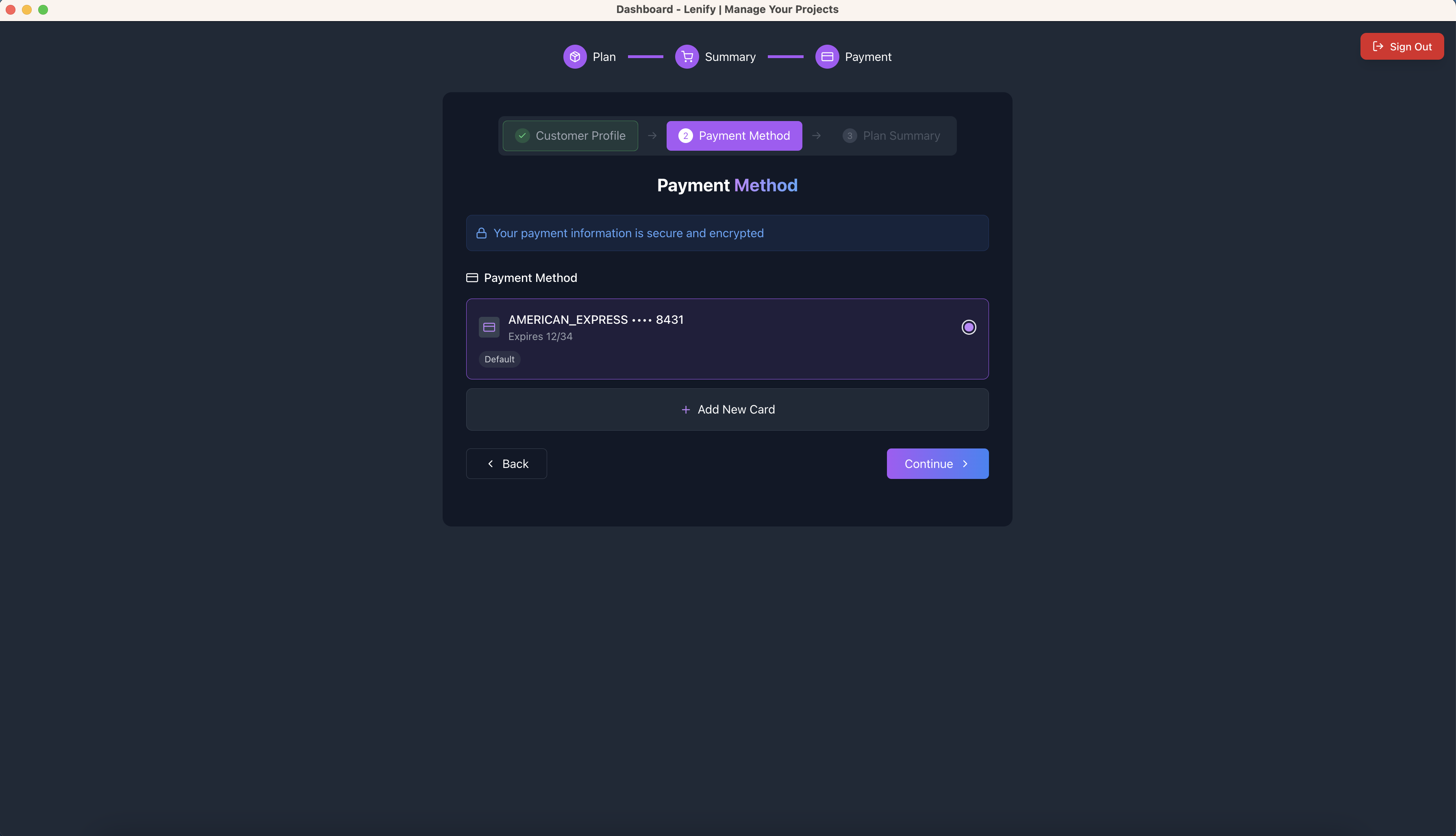 Payment Method Upgrade